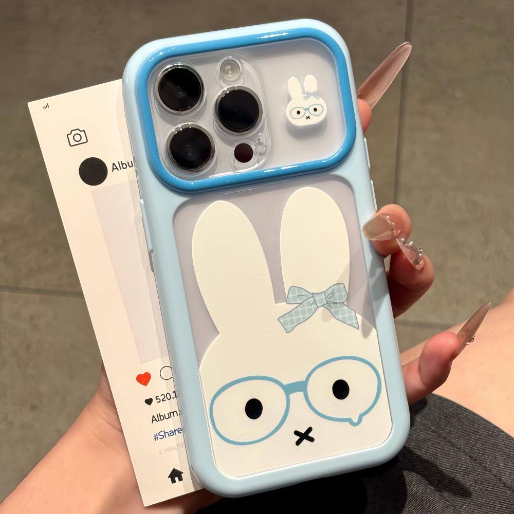 Bestie Style Cartoon Color Block Phone Case for Apple 17 Pro Max/18 Pro Max 16/15