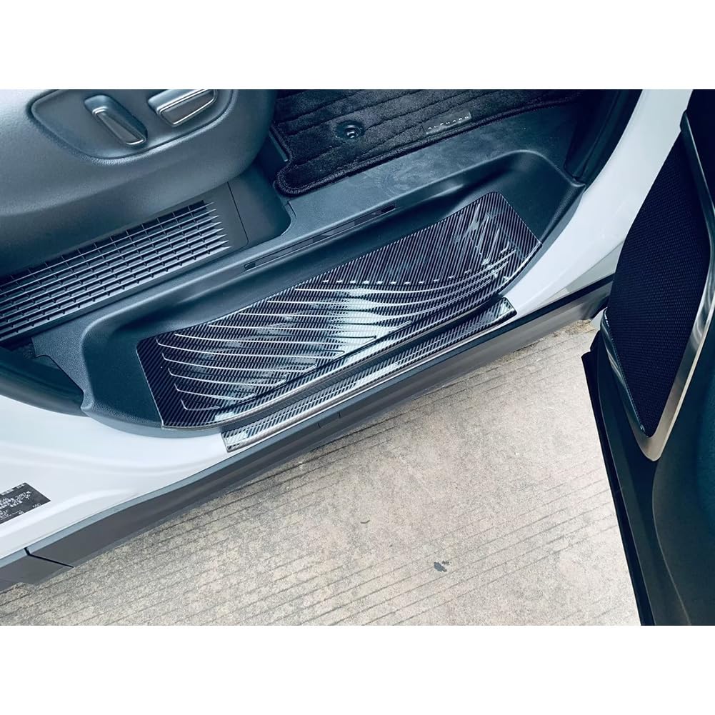 RUIQ Toyota New Alphard Vellfire 40 Series Exclusive Interior Stainless Steel Step Garnish Side Step Garnish Exclusively Designed for TOYOTA ALPHARD