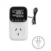 Digital Temperature Controller Outlet Socket Heating Cooling Thermostat With Timer Switches for Refrigerator Aquaculture