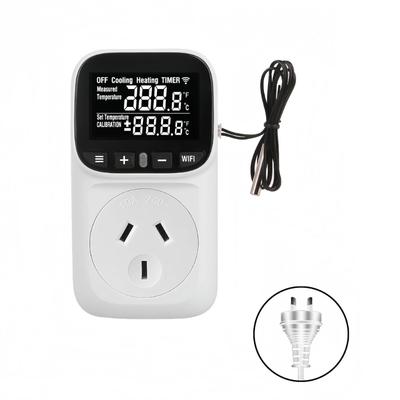 Digital Temperature Controller Outlet Socket Heating Cooling Thermostat With Timer Switches for Refrigerator Aquaculture