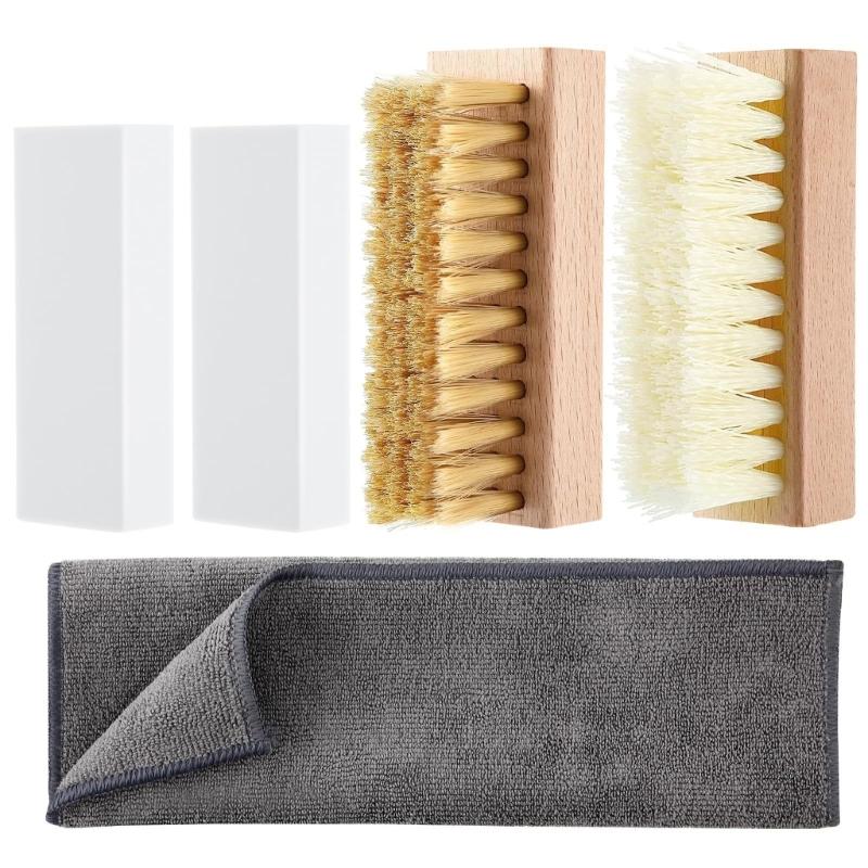 

Professional Leather Nubuck Cleaner Set 5 Tools Green Equation For Home Car Interior Accessories 1