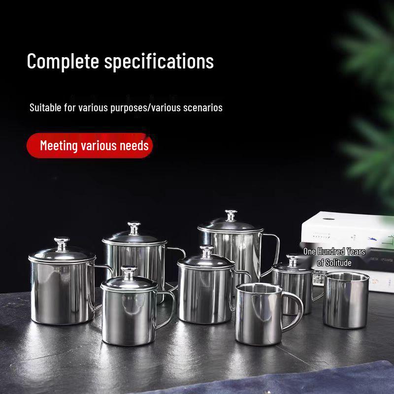 Stainless Steel Unbreakable Mug with Handle and Lid for Kids