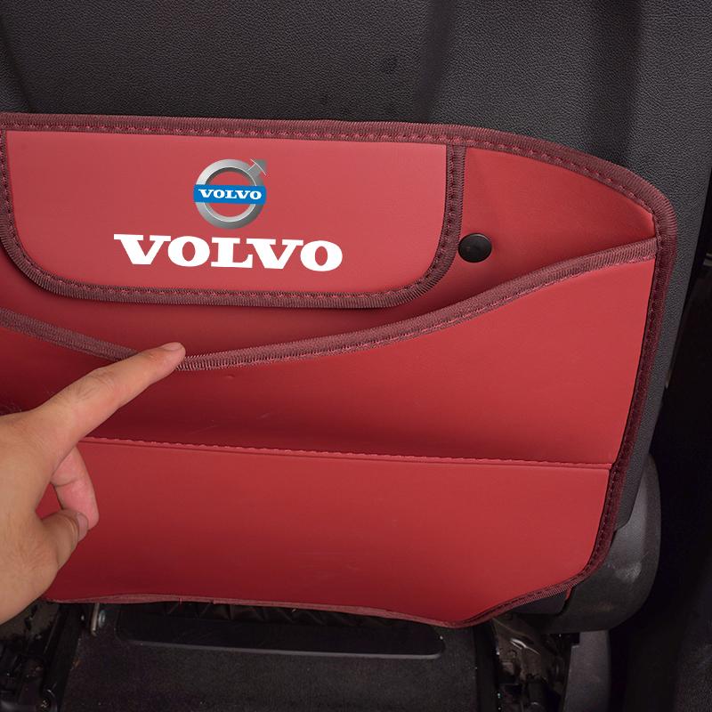 2Pcs Car Seat Anti Kick Pad Rear Seat Backrest Protection Pad For Volvo V60 C30 V50 R V90 C60 XC40 V70 XC90 V40 SC60 190h XC S60
