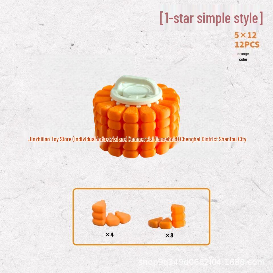 Cross-Border Corn 3D Puzzle Blocks: Challenging Educational Tetris Game for Stress Relief.