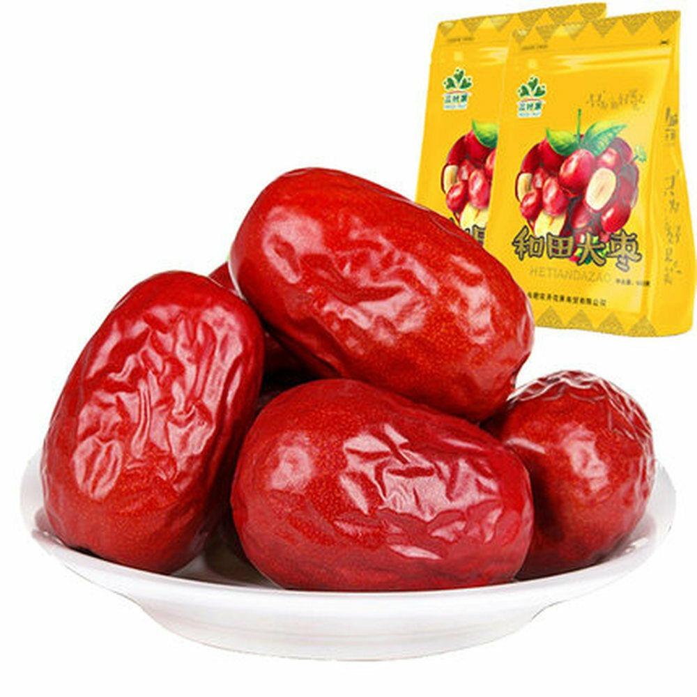 500g Organic Chinese Red Dates Natural Sun-Dried Healthy Superfood