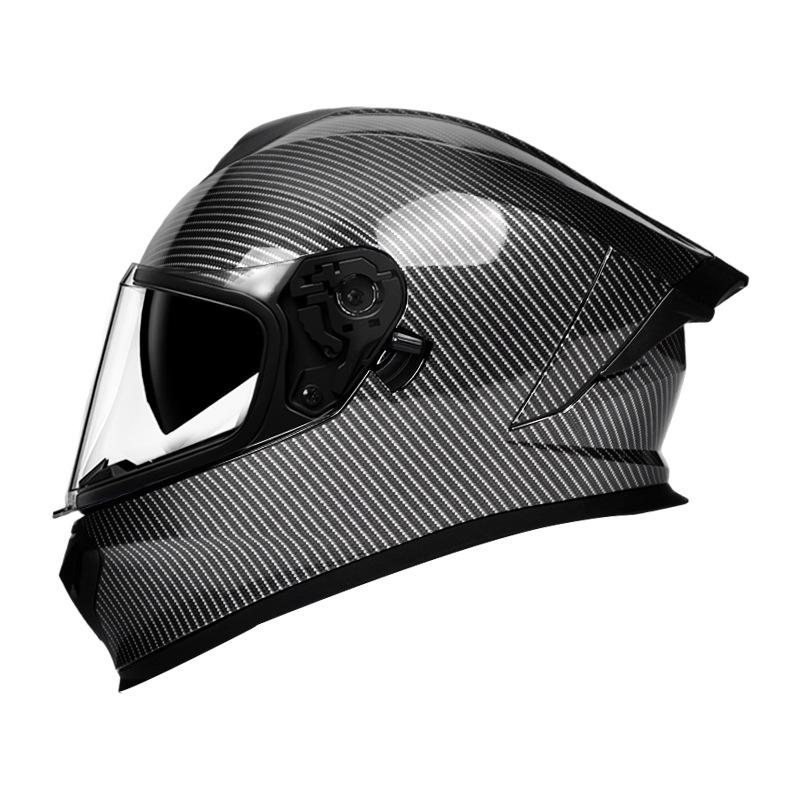 Cross-border DOT Certified Full Face Motorcycle Helmet for Men and Women, Trendy Four Seasons Riding Gear