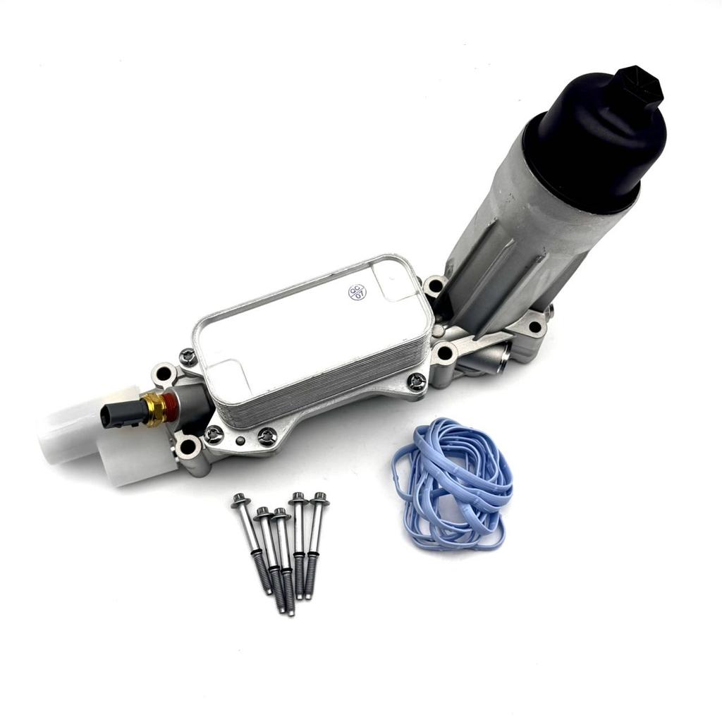 OE:68105583AF 68105583AA Aluminium Motorölfiltergehäuse Kühlersatz für Jeep Grand Cherokee Dodge Charger Journey Ram 3.6L V6