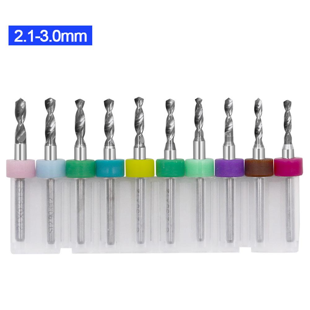 10PCS Carbide PCB Drill Bit Set Mini Drill Bit For Precision Metal & Circuit Board Work Hand Tool Accessories