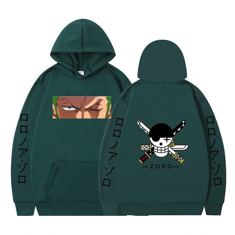 2026 Animation ONE PIECE Sauron Printed Loose Hoodie Autumn Men's and Women's Fleece Hooded Sweater New
