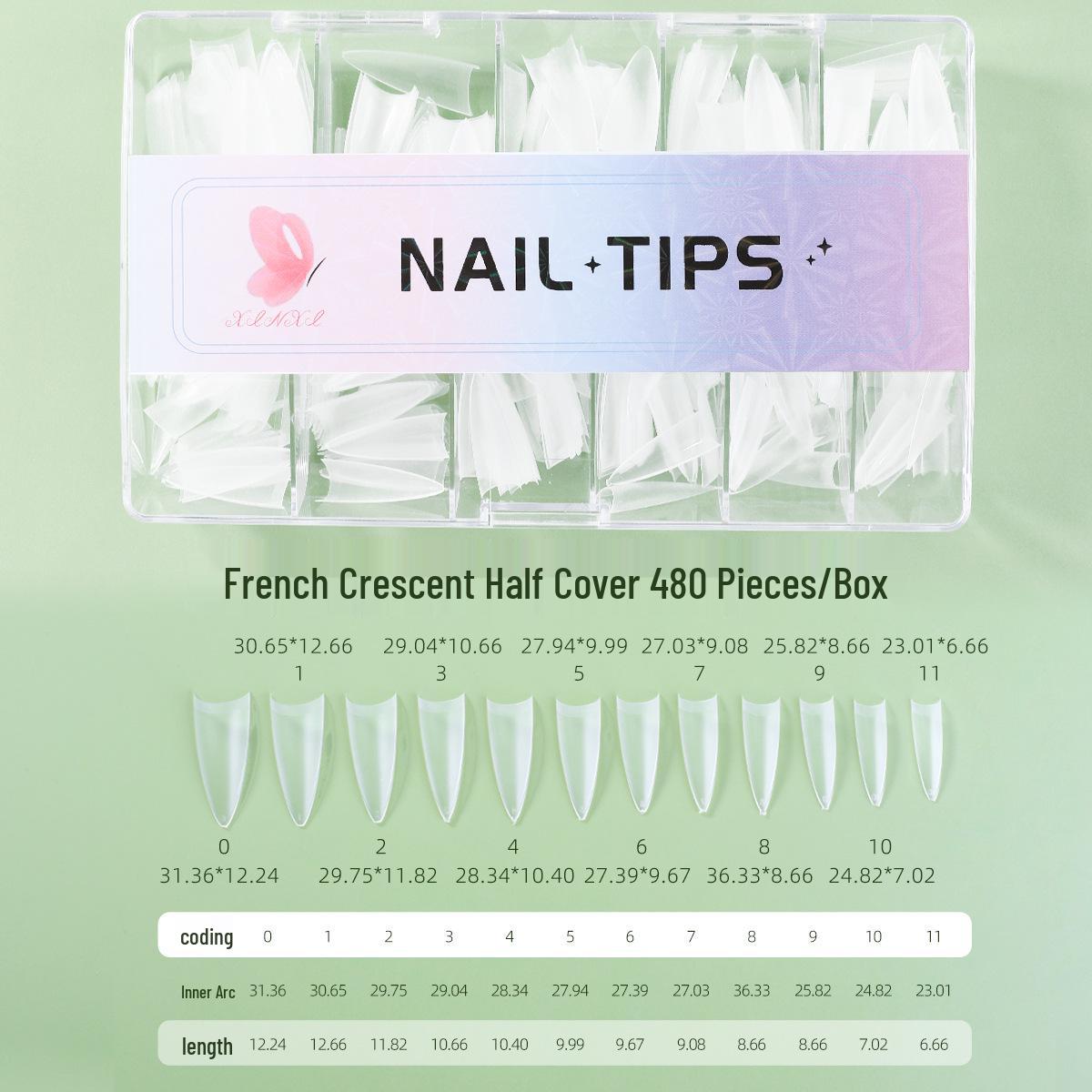 

Матовые накладные ногти Full Code - Тонкие, удобные в носке, не требующие опиливания