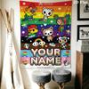 Name Custom Tokidoki Wall Tapestry Aesthetic Wall Hanging Printed Fabric Blanket Decorative Tapestries for Bedroom Living Room Home Decor
