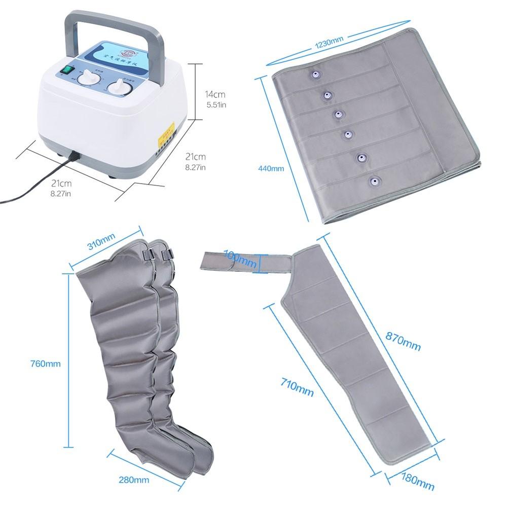 6 Air Chambers Waist Leg Full Wrapped Massage Electric Air Compression Massager
