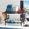 Versatile Dishes and Cutlery Organizers for Countertops Sturdy Iron Rack Art Constructions Stylish Storage Solution