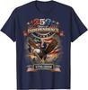 Happy 250 Yrs of Independence 1776 2026 Trump Riding Eagle T-Shirt