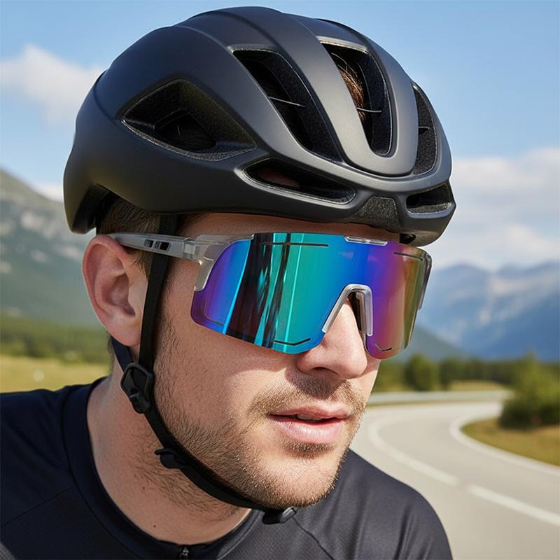 Colorful Sports Sunglasses,Oversized Design And Capable Of Shaping The Face,Suitable For Outdoor Cycling And Wind Protection9840