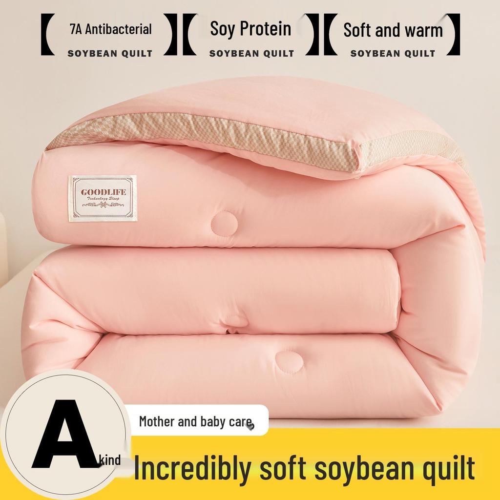 Class A Raw Cotton Soybean Fiber Thickened Quilt for Spring, Autumn, and Winter