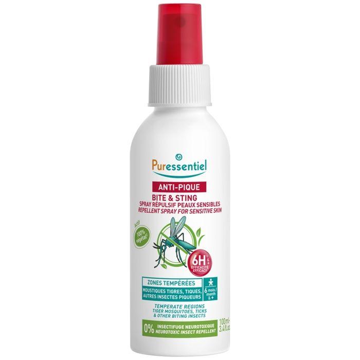 Puressentiel Anti-Pique Spray Répulsif Peaux Sensibles 100 ml