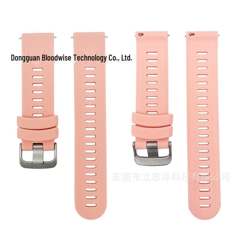 LisiZe Silicone Watch Band Compatible with Garmin Forerunner 245/645, 20MM Official Style