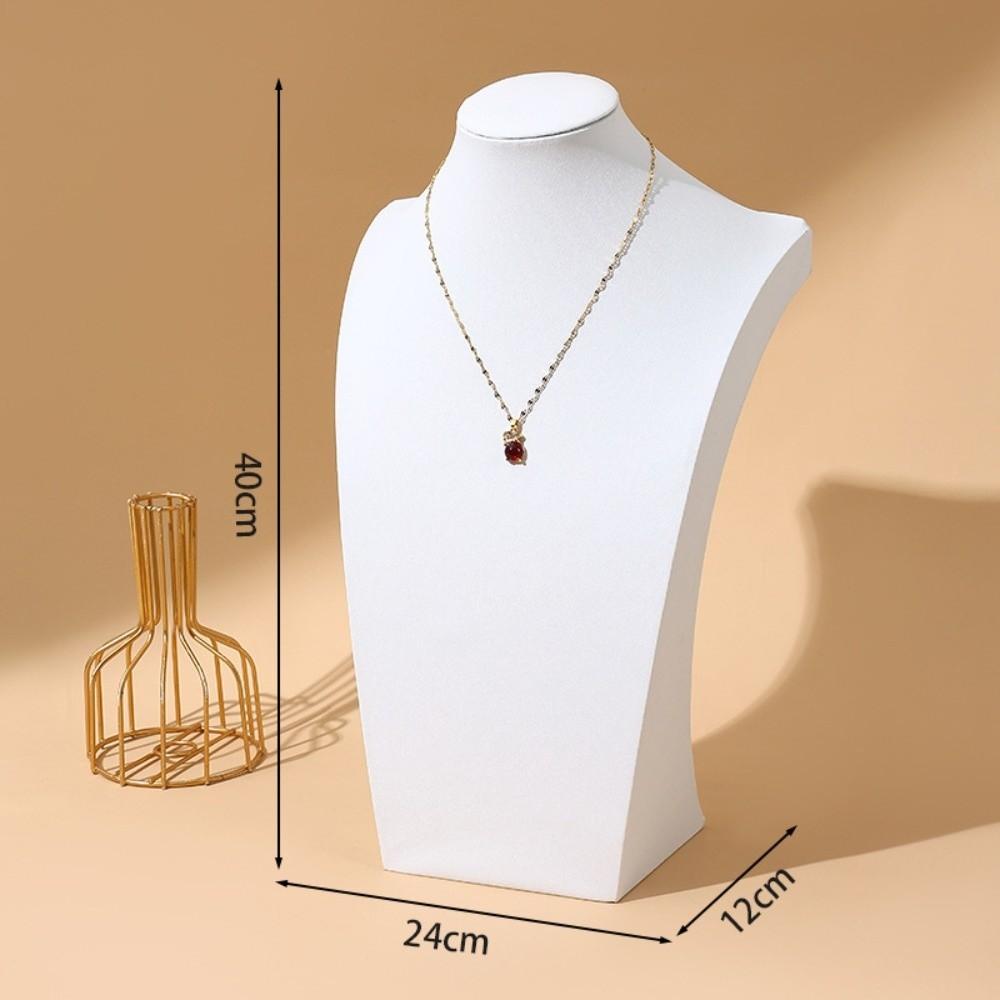 Human Shape Necklace Display Stand Velvet Cloth Ornament Holder Jewelry Show Rack  Home Showcase