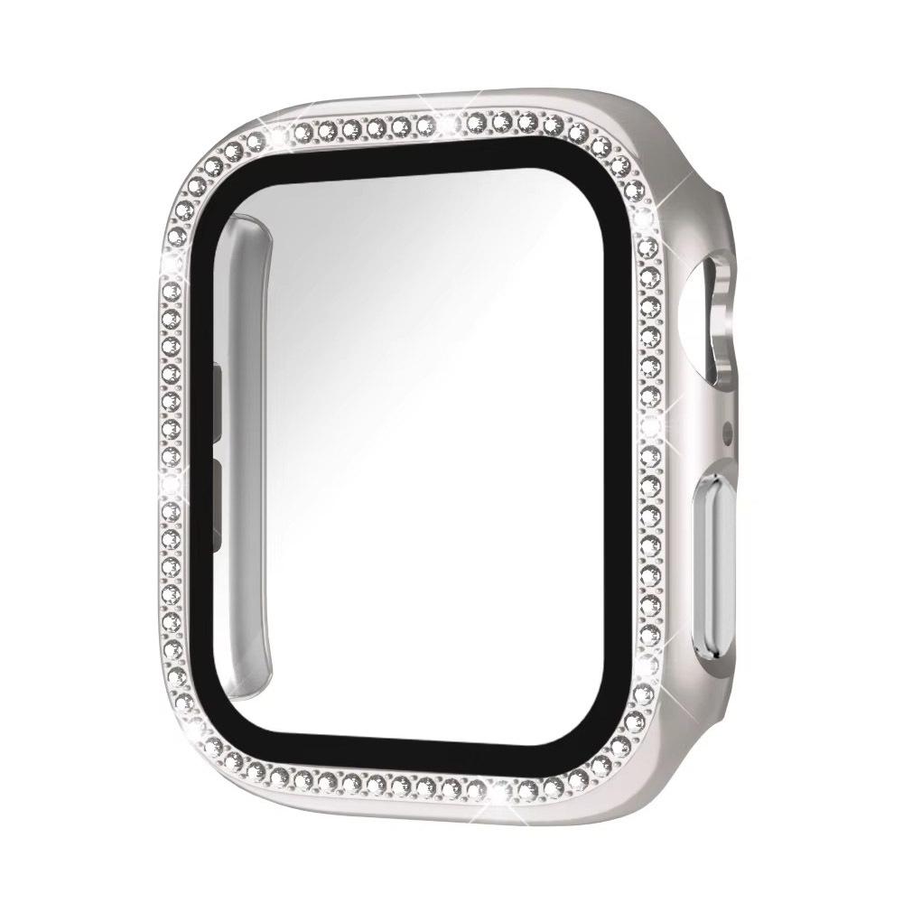 

Rhinestone Apple Phone & iWatch Bumper Case with Tempered Film Select by Color Spec