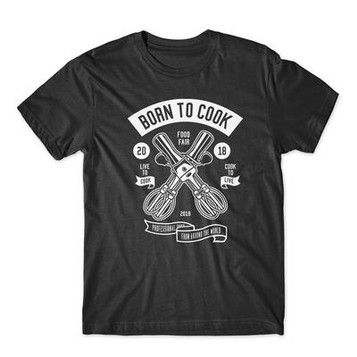 Born To Cook T-Shirt 100% Baumwolle Premium T-Shirt Neu