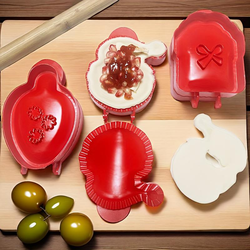 3pcs Christmas Hand Pie Molds Santa Claus Christmas Gift Christmas Hazelnut