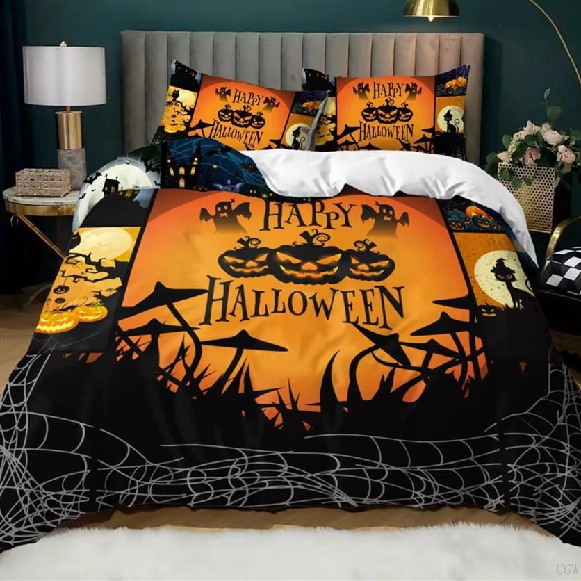 Skull Down Comforter Set Bedding Set 3-piece Duvet Cover Set