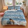 3Pcs Endless Love Devotion Bedding Set Soft Fabric Duvet Cover Pillowcases Home Christmas Xmas Halloween Gift 1 Duvet Cover 2 Pillowcase G182