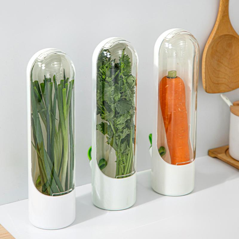 Vegetable Preservation Box Plastic Cylindrical Anti Pressure Environmentally Friendly Cup For Organizadores Storage Containers