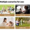 YOTIME Travel Bottle Brush Set, Auto-Open Rack & Vertical Brushs Drying Slots, 3 Brushes, Foldable Drying Rack, Dispenser, Travel Baby Essentials for