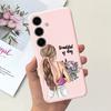 Pour Coque Samsung Galaxy S24 Pare-chocs Étui Samsung S24+ S24 Plus S24 Ultra Téléphone Coques Étui Jelly Fille Fleur Papillon Étui Souple
