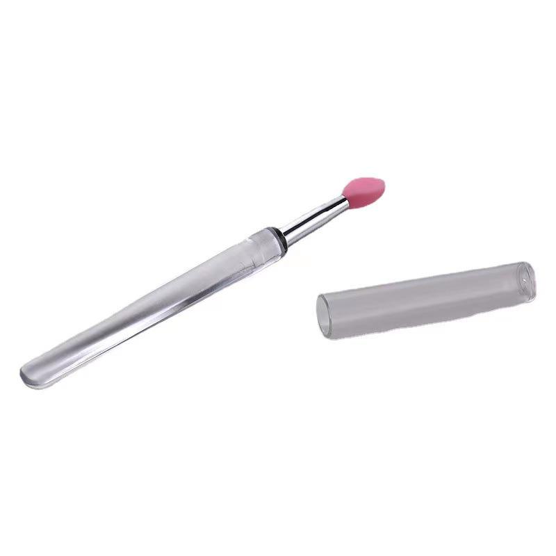 

TikTok Silicone Lip Brush: Portable Lipstick, Lip Gloss & Lip Balm Applicator