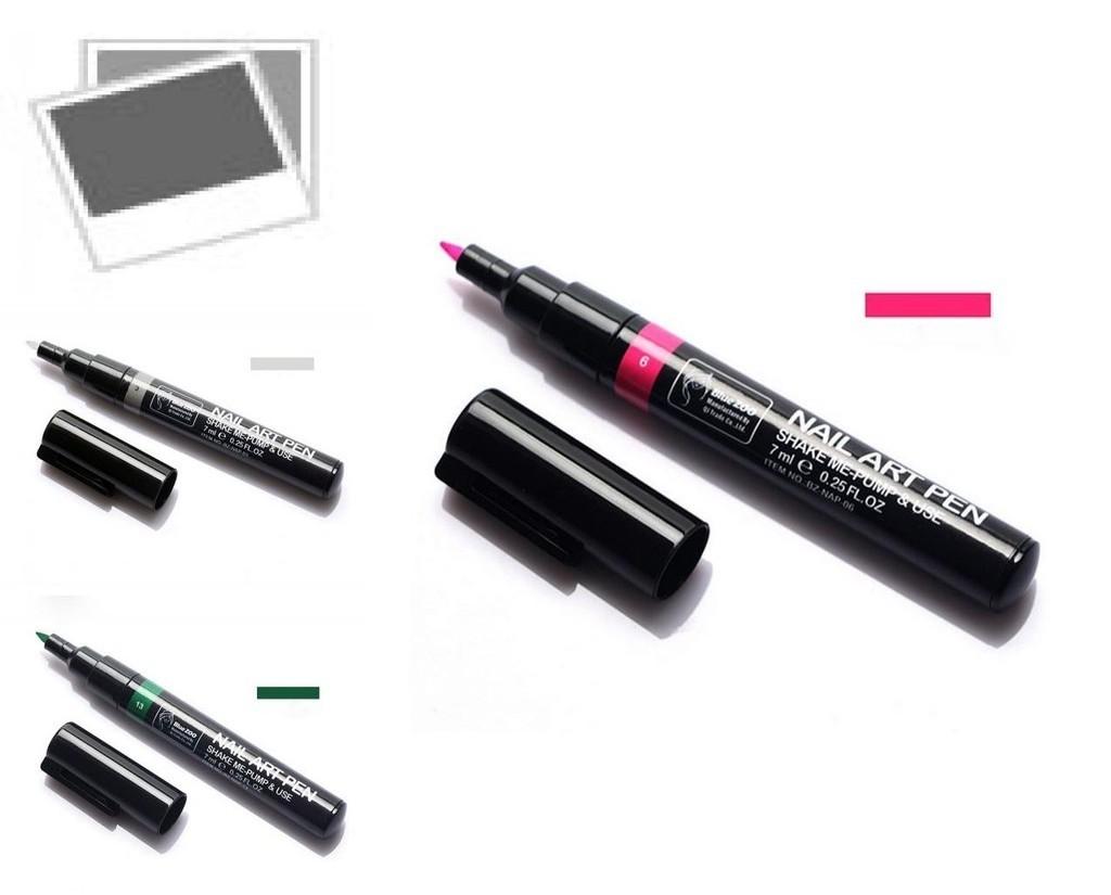 Nail 16 Colors Art Pen Painting Design Tool Drawing Uv Gel Polish Manicure Il