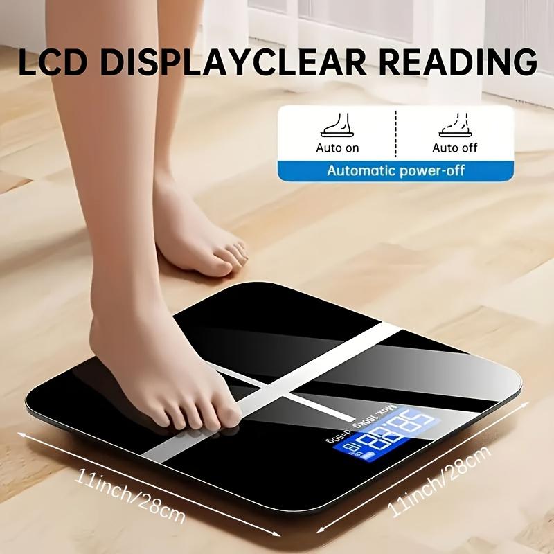 high qualityDigital Body Weight Scale with LCD Display & Temperature Meter - High-Precision Bathroom Scale Suitable for Use, Compatible with
