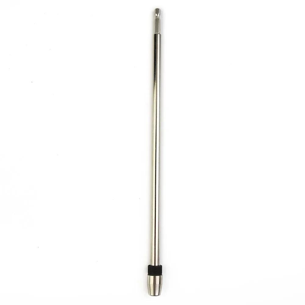 Quick Release Screwdriver Drill Bit Holder 14 Inch with 300mm Hex Shank Extension Rod Suitable for Use with Various Power Tools