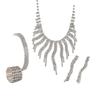 Luxuriöses Strass Brautschmuckset: Halskette & Ohrringe für Hochzeiten und Veranstaltungen
