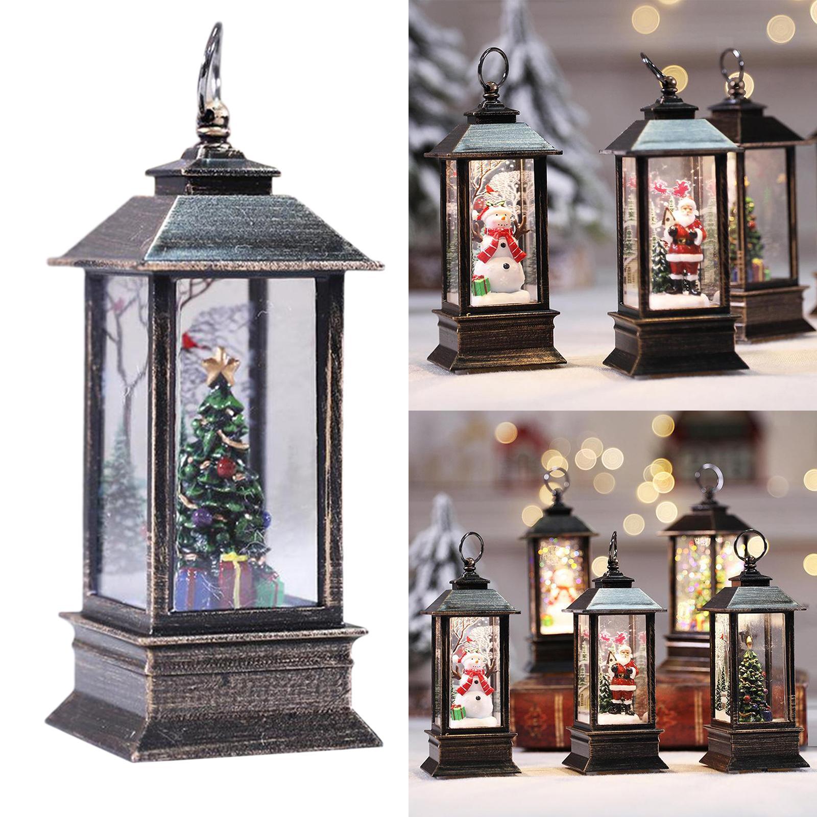 

Рождественские фонарики Рождественская свеча со светодиодной подсветкой Фонарь Санта-Клауса Подвесной светильник Беспламенные свечи Лампа для рождественских праздничных украшений Tree