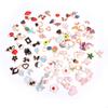 100Pcs Different Styles Mix Size Color Alloy Metal Drop Oil Charms Gold Pendant