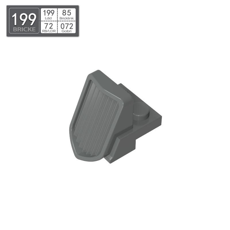 BRICKE 50946-10885 1x2x2-2/3 Sloped Grille Building Block Compatible with LEGO Single Unit