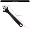 Large Opening Adjustable Spanner Monkey Wrench Adjustable Angle Slide Wrench 8/10/12inch Household Tool