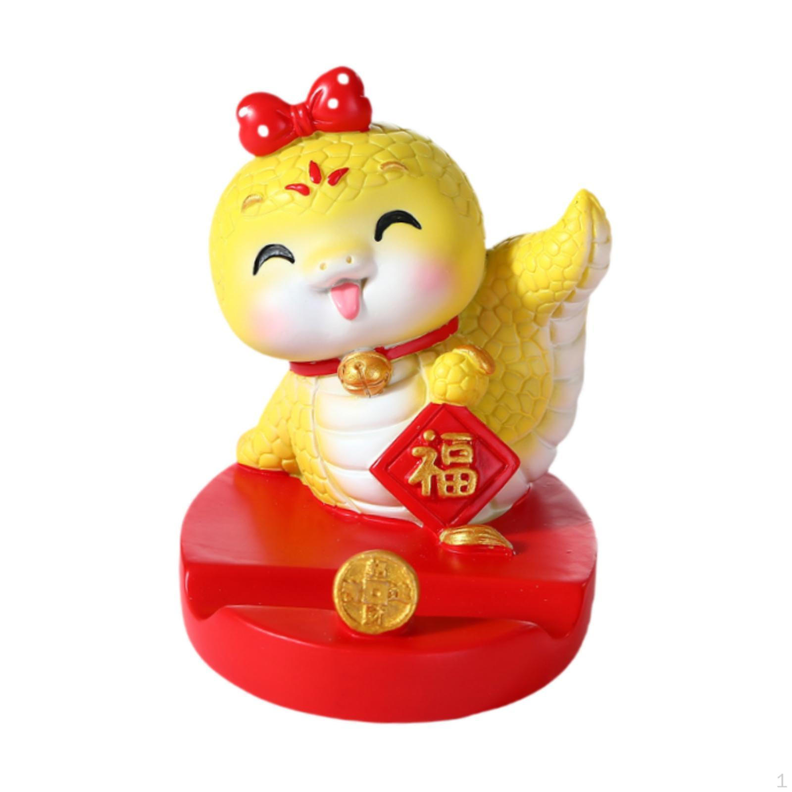 

Тварина, тримач телефону, кронштейн для мобільного телефону, китайський зодіак, скульптура, статуя змії для StyleC 5.8x8.3x7.3cm