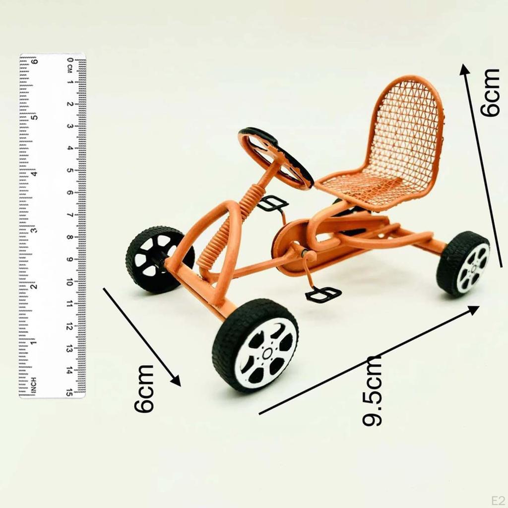 1/12 Puppenhaus Mini Dreirad Modell Realistische Raumbox Deko Accessoires DIY Szene