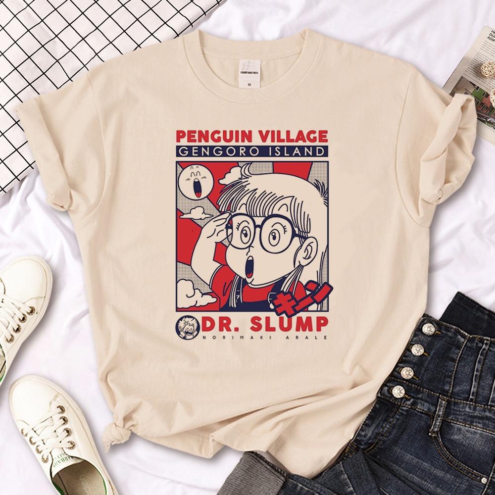 

Arale T- shirt Women Designer Japanese Women Tee Girl Designer Harajuku Round Neck Short Sleeved Clothing XL