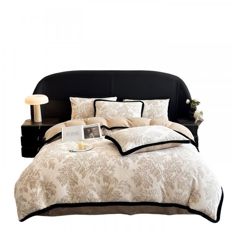 Winter Fleece Bedding Set Milk Velvet Rabbit Trim Double Sided Thick All