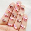 50Pcs Cute Mini Cartoon Unicorn Series Flat Back Rhinestone Bead Scrapbook DIY Manicures Appliques Accessories Crafts