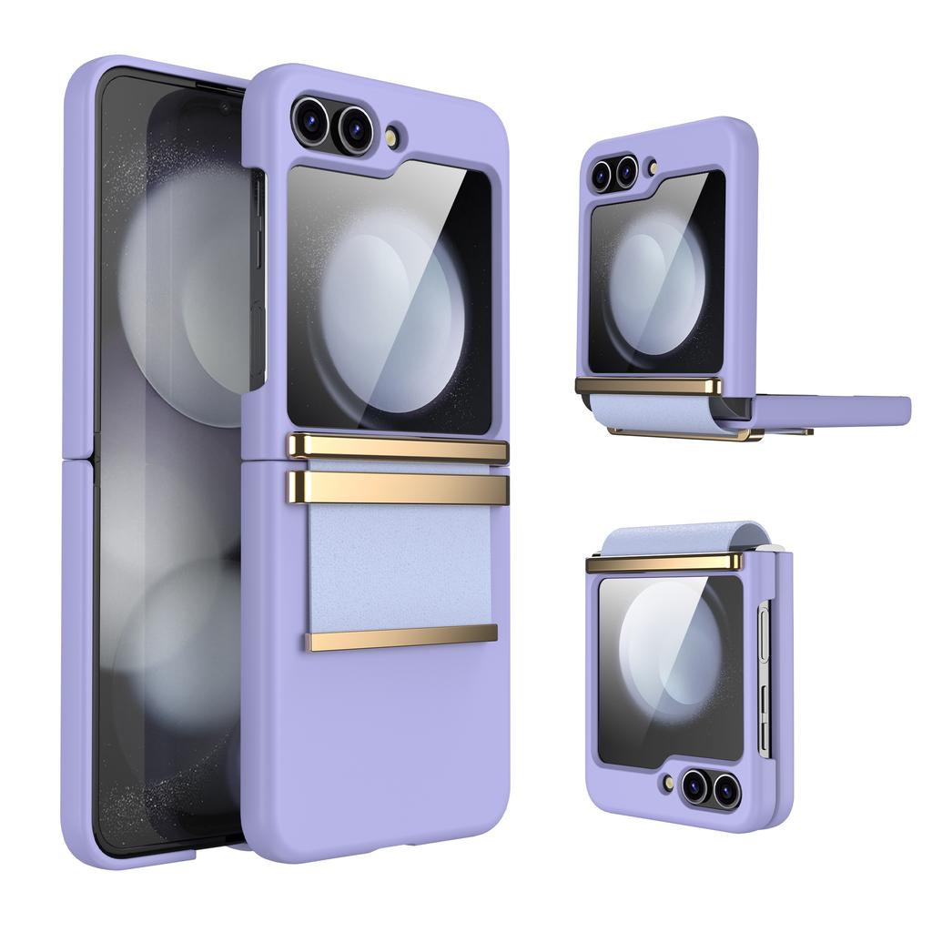 Galaxy Z Flip6 Rubber Strip Protection Phone Case for Samsung Galaxy Z Flip 6 5  Flip6 Flip5 5G Shockproof Fall Prevention Cover