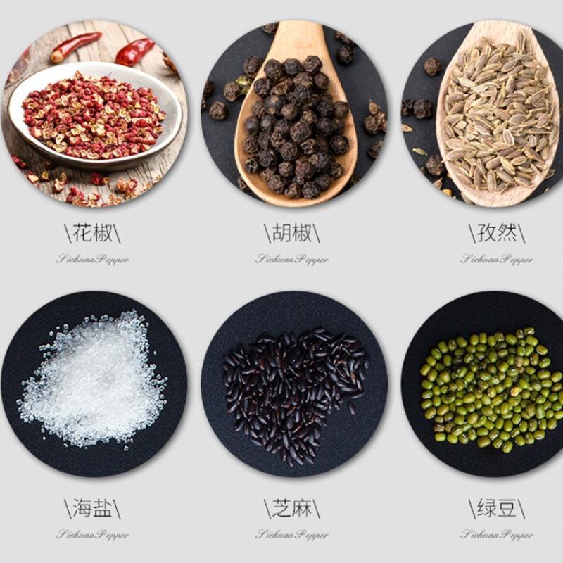 Manual Grinding Bottle Sesame Pepper Powder Acrylic Shell Seasoning Bottle Black Pepper Grinding Machine Kichen Accessories
