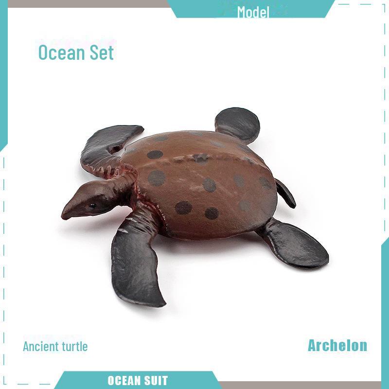 Marine Animal Model Set: Shark, Turtle, Dolphin, Whale, Penguin, Crab, and Seabed Creatures