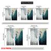 2pcs,2D plane printing Curtains Digital Printed Elegant Dual Peacocks Polyester Easy Install (without rod) Decorations Inside