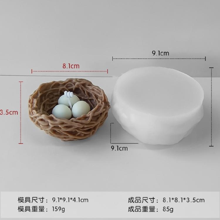 Drop Glue Aromatherapy Gypsum Little Bird Nest Ornaments Pendant Silicone Mold